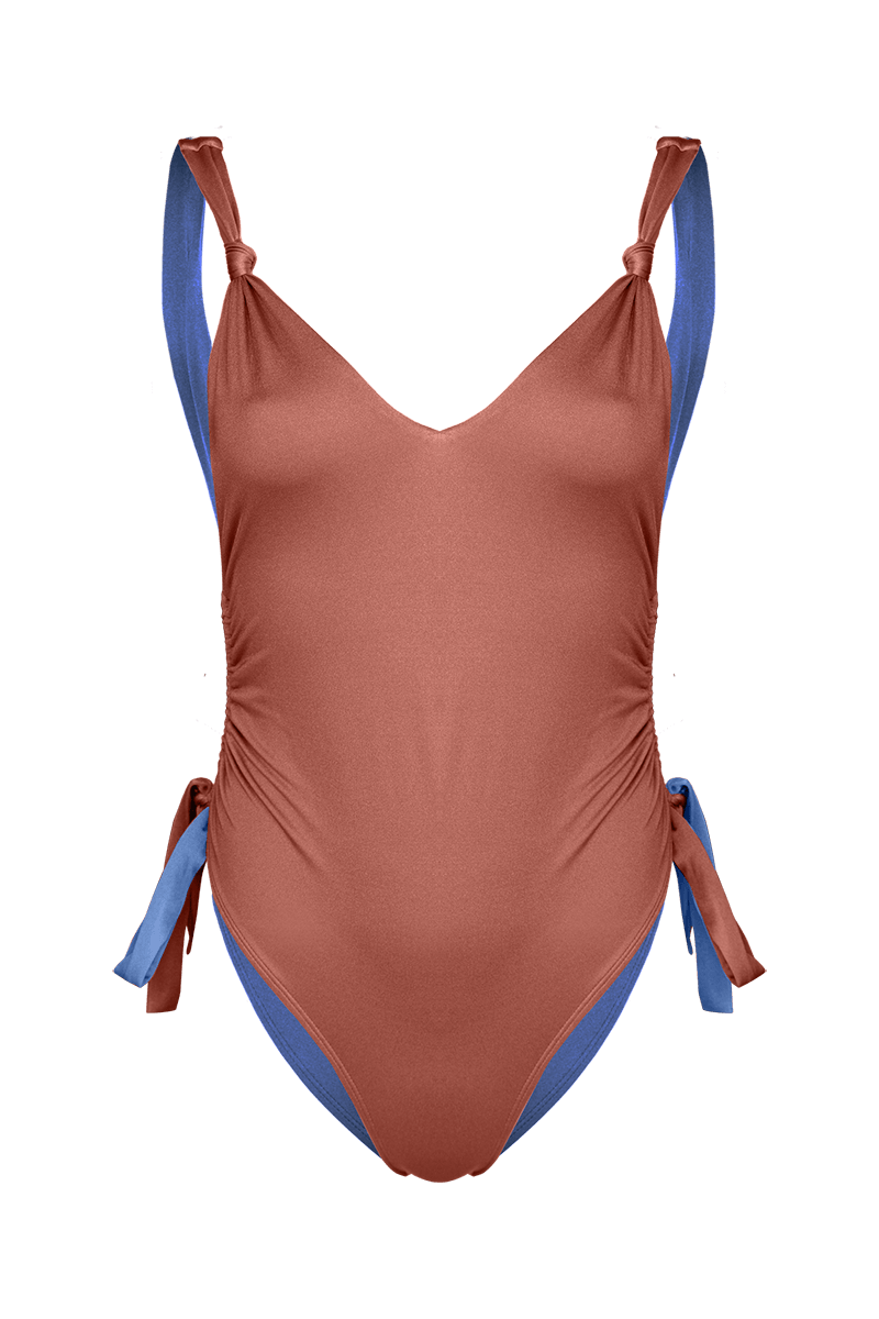 Buy Terra Side Ruched Swimsuit by Ladiesse