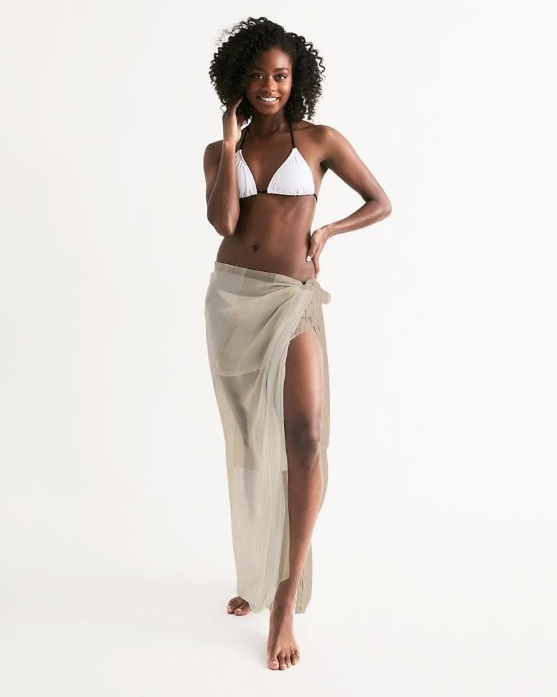 Buy Sheer Beige Swimsuit Cover Up by inQue.Style