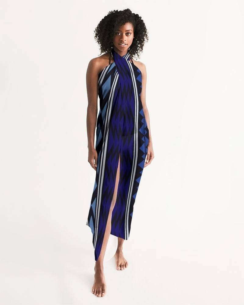 Buy Sheer Bohemian Blue Swimsuit Cover Up by inQue.Style