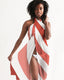 Buy Sheer Herringbone Red Swimsuit Cover Up by inQue.Style