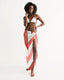 Buy Sheer Herringbone Red Swimsuit Cover Up by inQue.Style