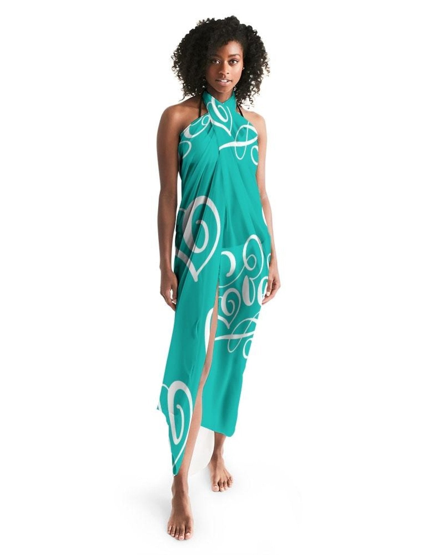 Buy Sheer Love Green Swimsuit Cover Up by inQue.Style