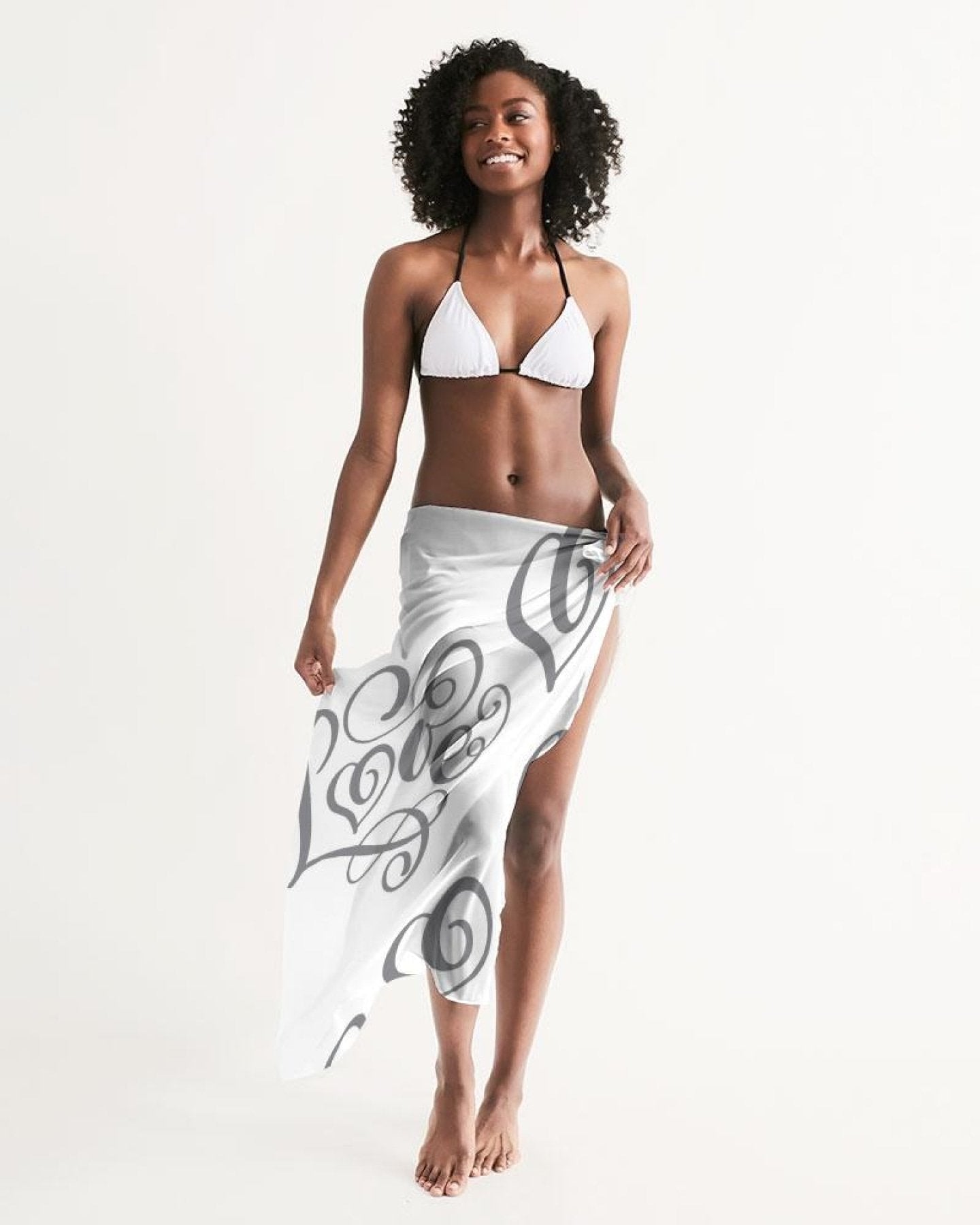 Buy Sheer Love Grey Swimsuit Cover by inQue.Style