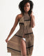 Buy Sheer Sarong Swimsuit Cover Up Wrap / Brown Wood by inQue.Style