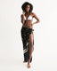 Buy Sheer Swimsuit Cover Up Abstract Print Gold and Black by inQue.Style