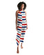 Buy Swim Cover Up / Red White and Blue Sarong Wrap by inQue.Style