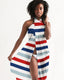 Buy Swim Cover Up / Red White and Blue Sarong Wrap by inQue.Style