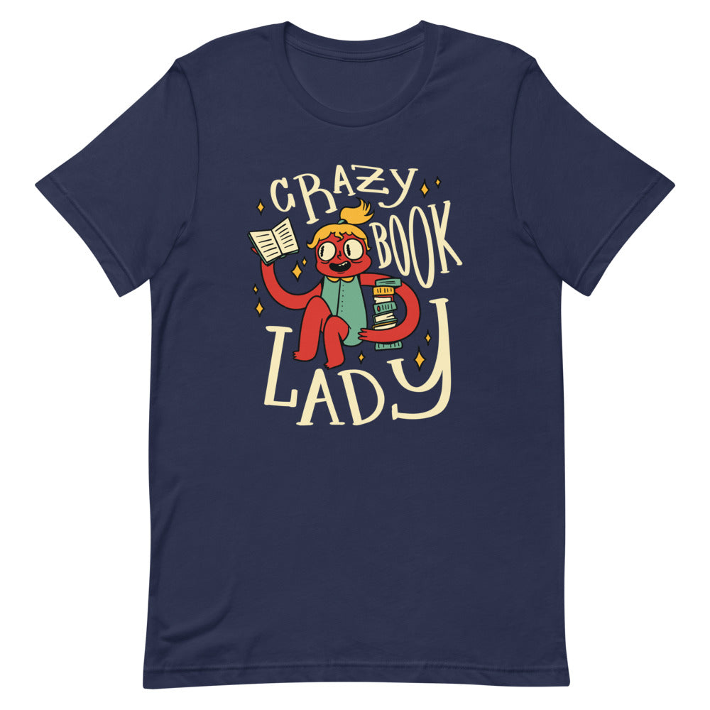 Buy Crazy Book Lady T-shirt by Faz