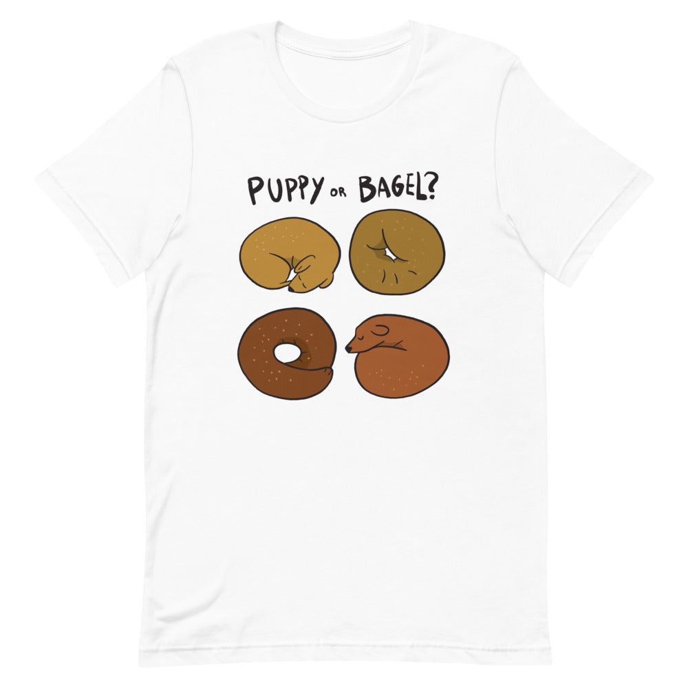 Buy Puppy or Bagel? T-shirt by Faz