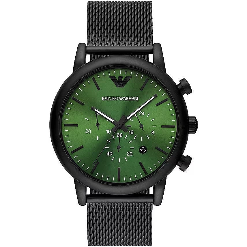 Trendy Green Dial Chronograph Watch