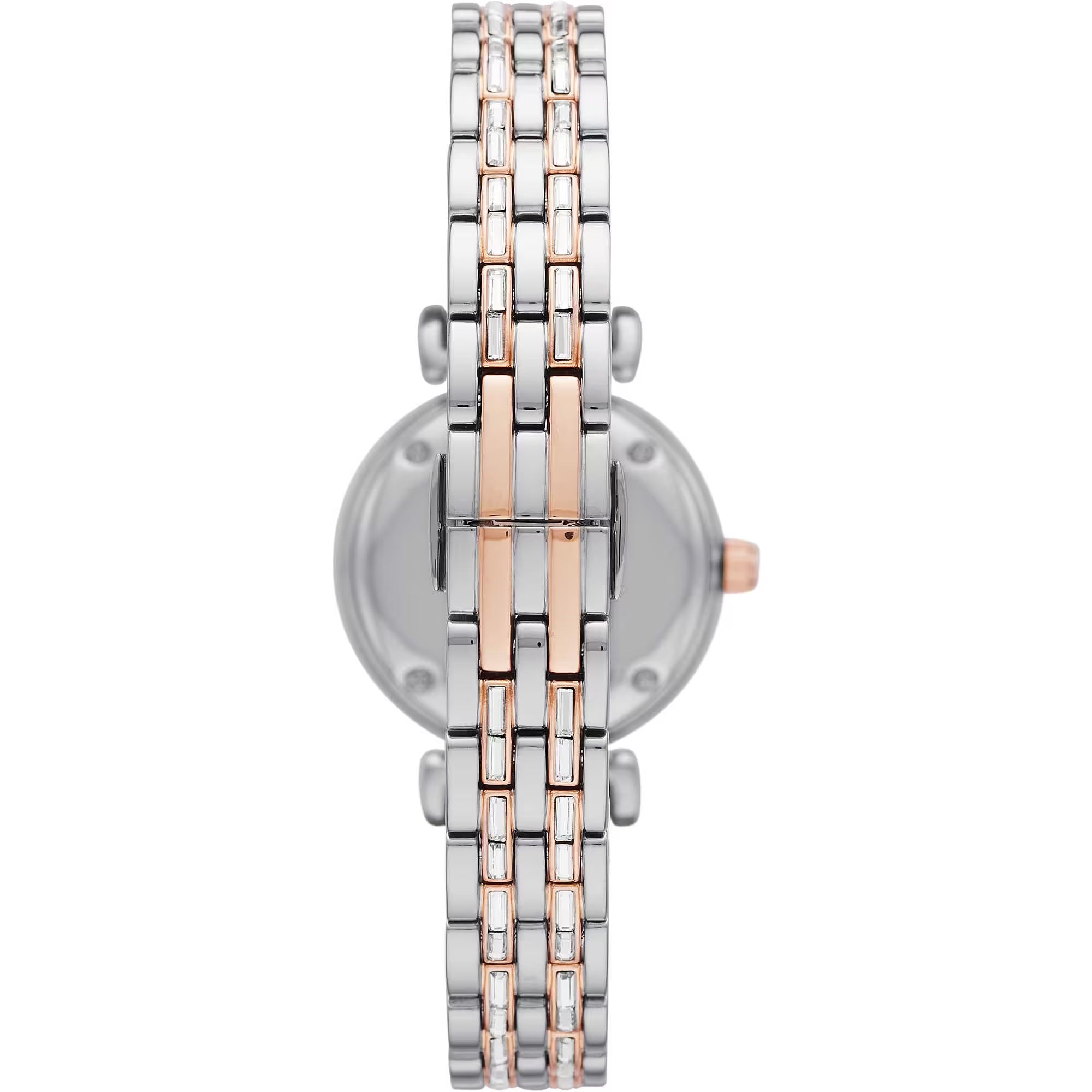 Elegant Silver Dial Stainless Steel Women's Watch