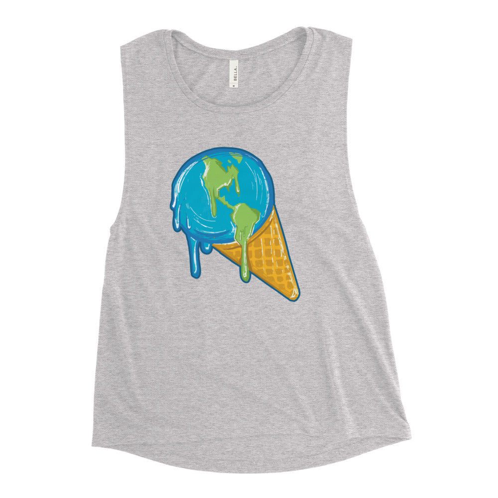 Buy Earth Ice Cream Muscle Tank by Faz