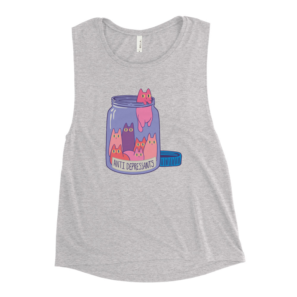 Buy Anti Depressants Muscle Tank by Faz