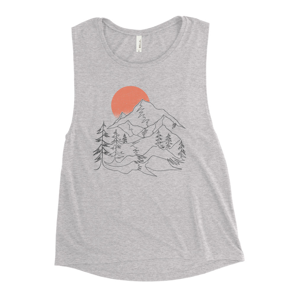 Buy Lineart Landscape Muscle Tank by Faz
