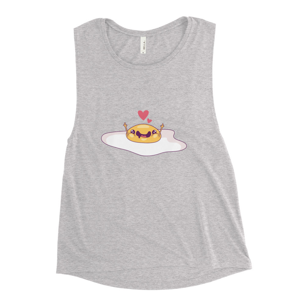 Buy Happy Omelette Muscle Tank by Faz