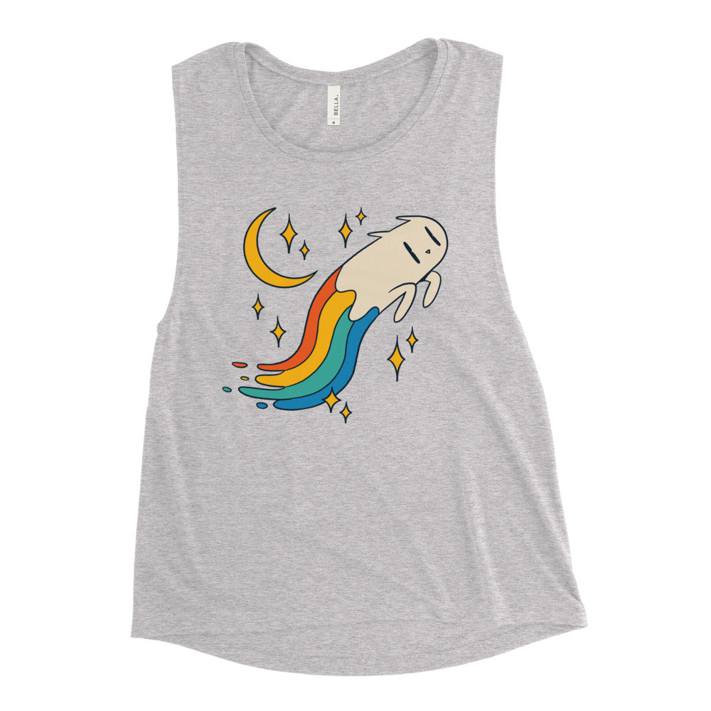 Buy Rainbow Cat Muscle Tank by Faz