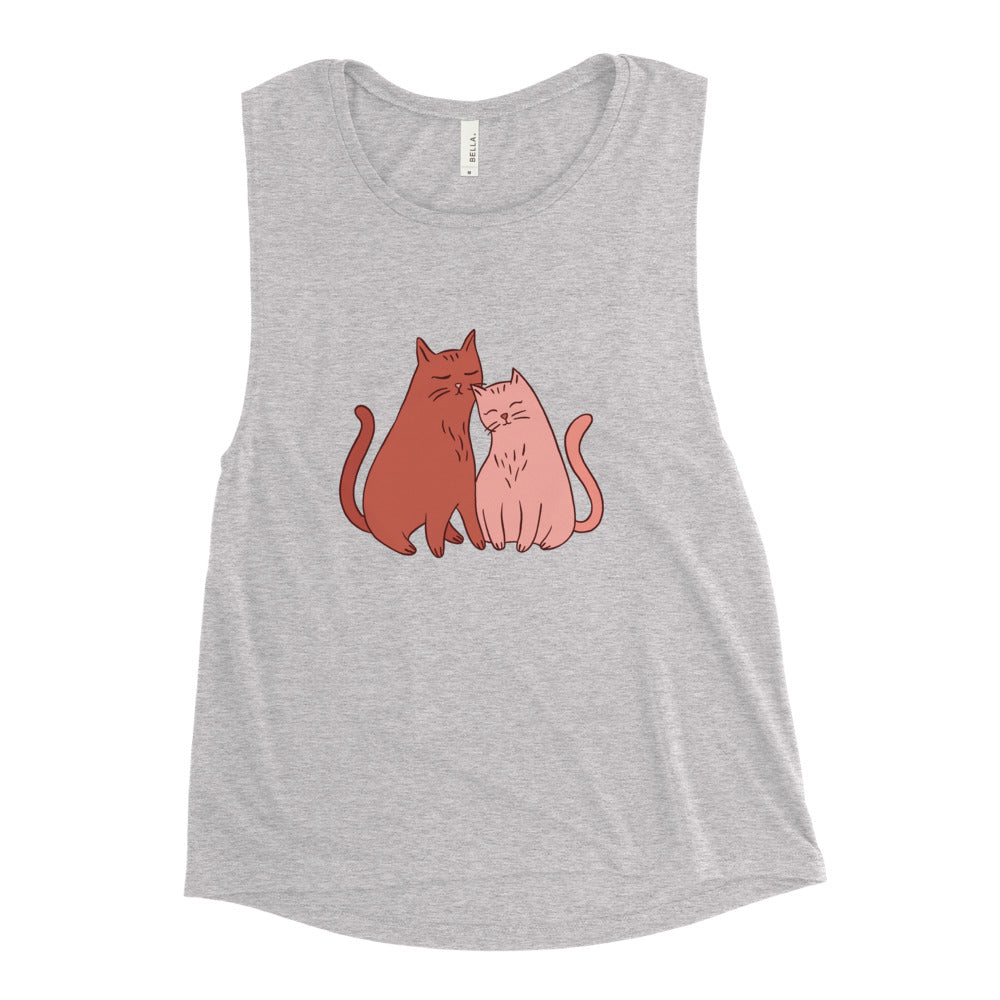 Buy Cat Lovers Muscle Tank by Faz
