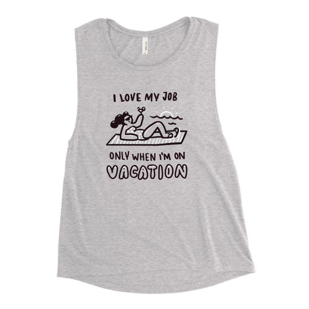 Buy I love my job Muscle Tank by Faz