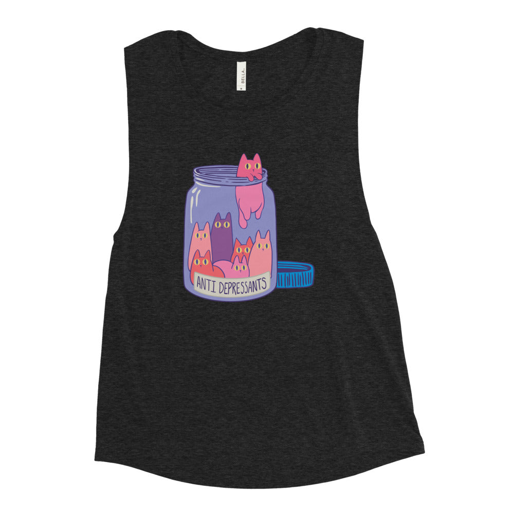 Buy Anti Depressants Muscle Tank by Faz