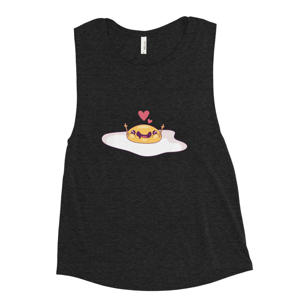 Buy Happy Omelette Muscle Tank by Faz