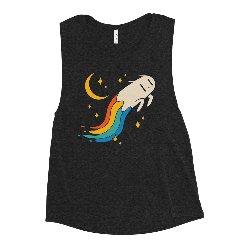 Buy Rainbow Cat Muscle Tank by Faz