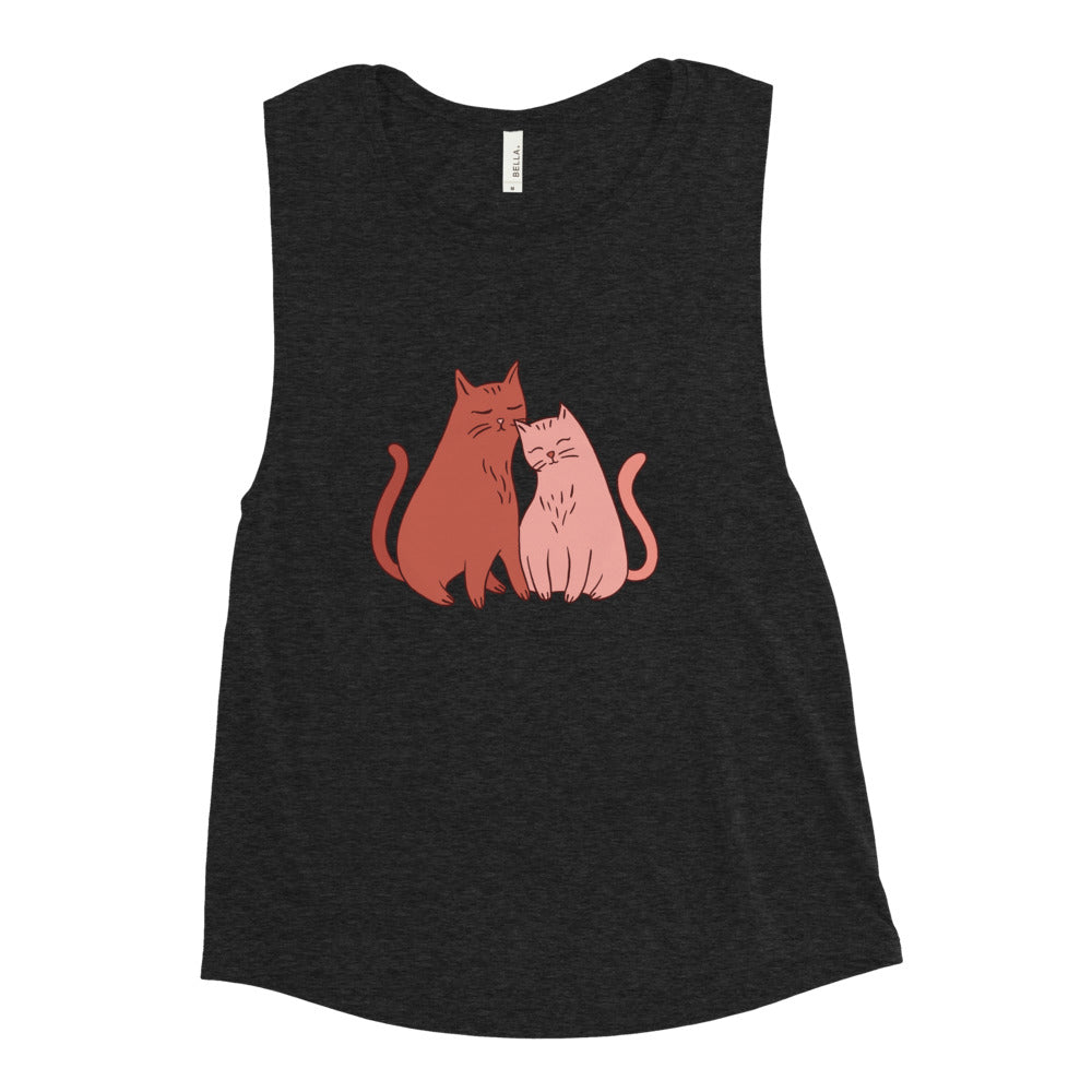 Buy Cat Lovers Muscle Tank by Faz