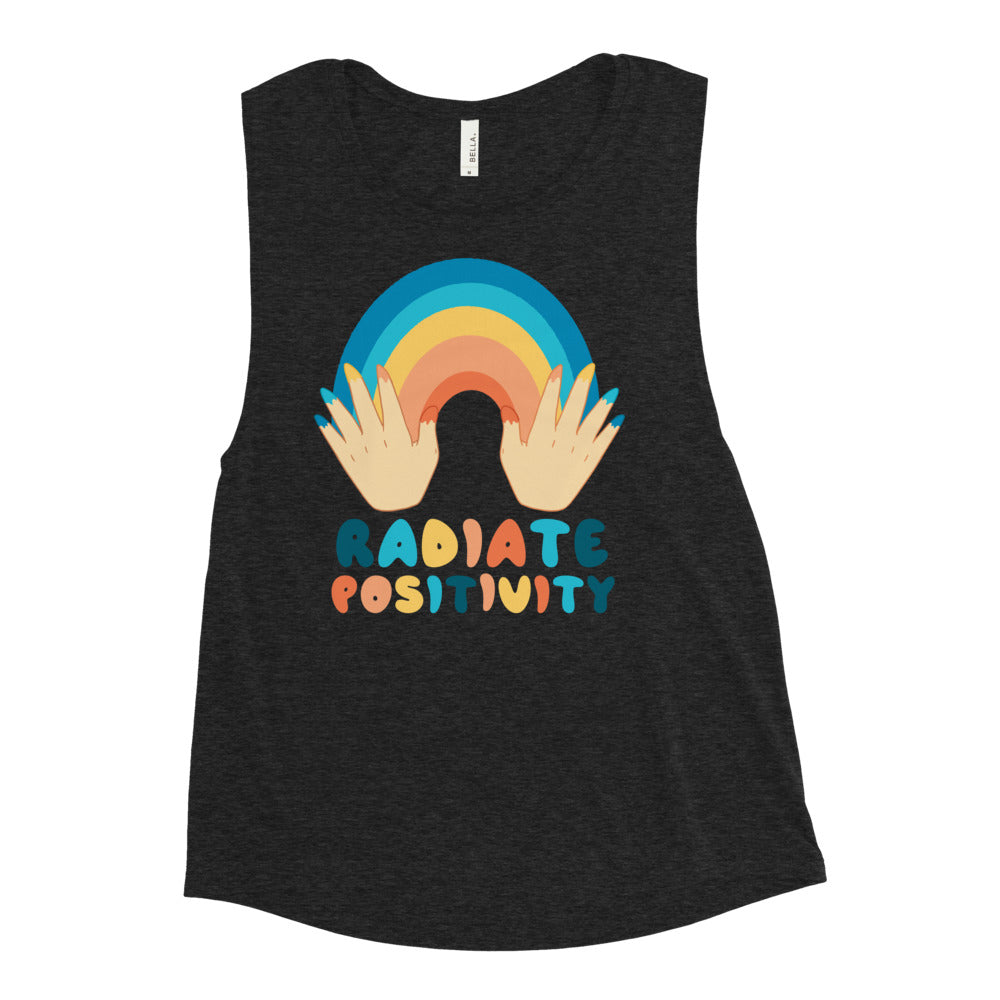 Buy Radiate Positivity Muscle Tank by Faz