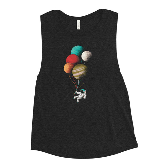 Buy Astronaut Balloons Muscle Tank by Faz