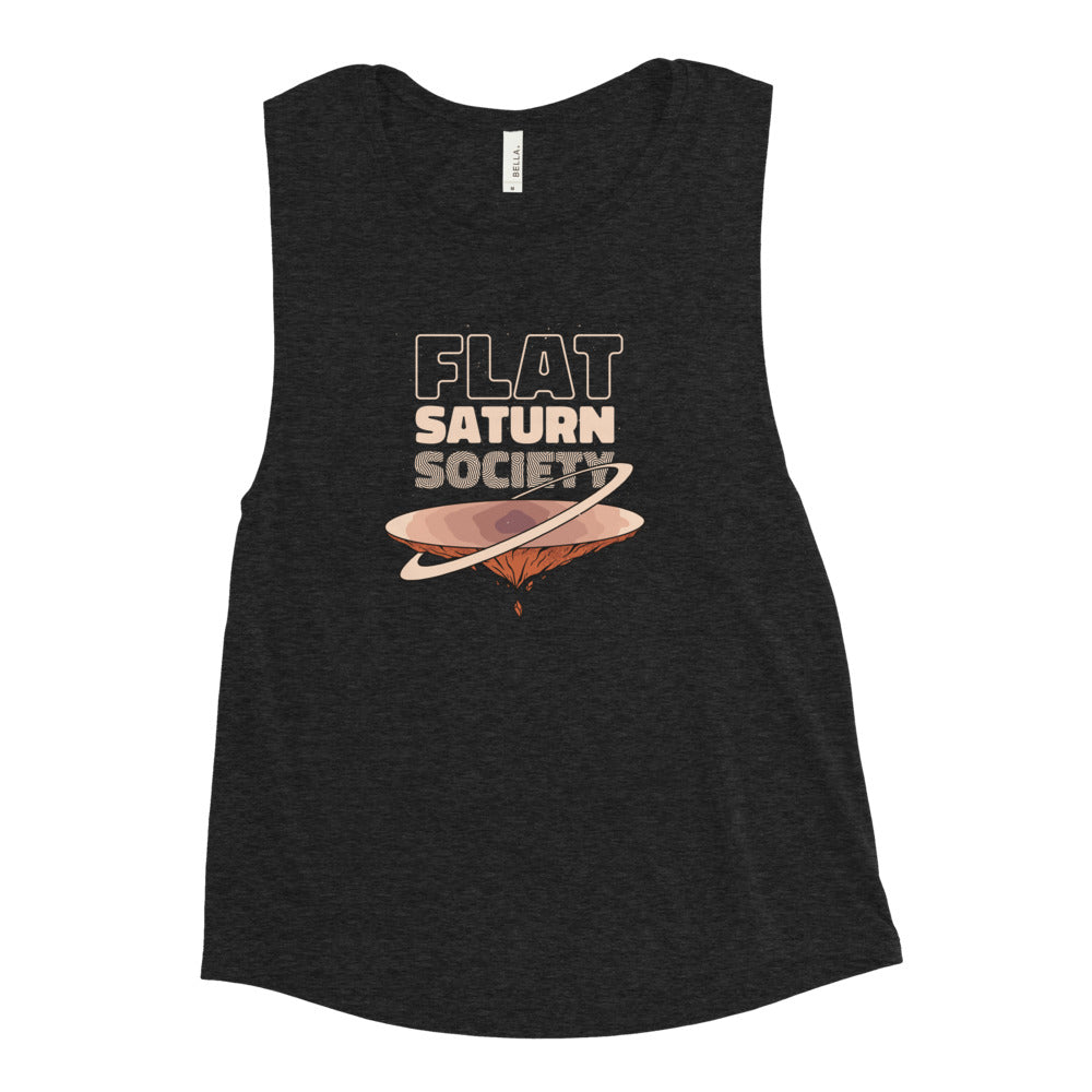 Flat Saturn Society Muscle Tank