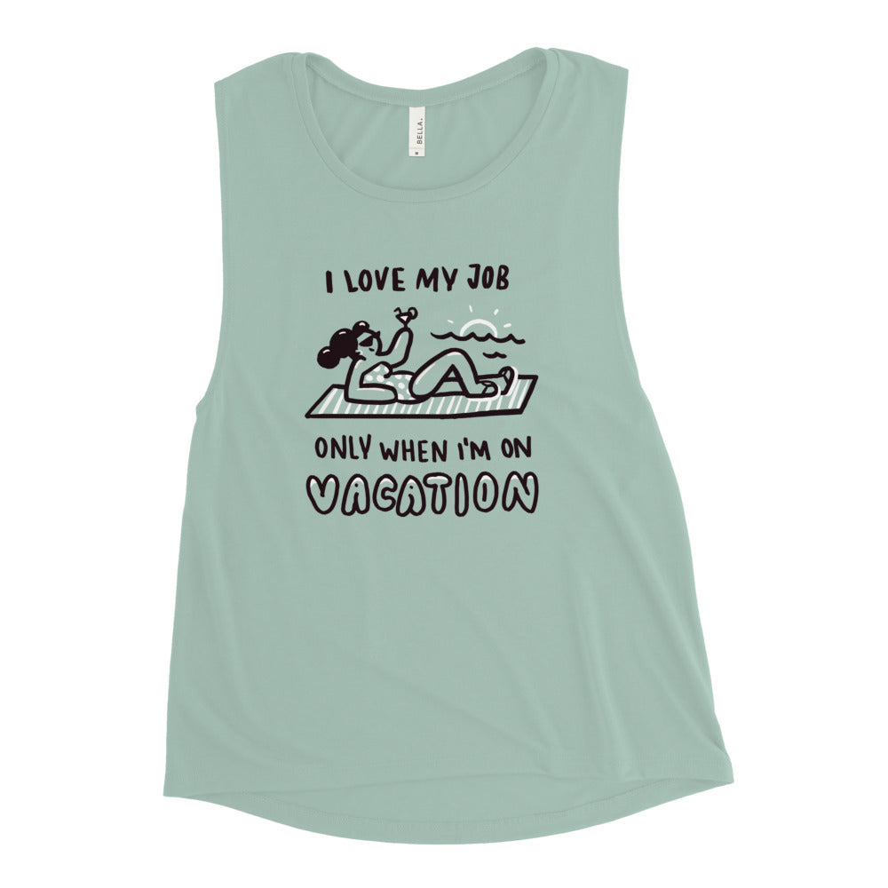 Buy I love my job Muscle Tank by Faz