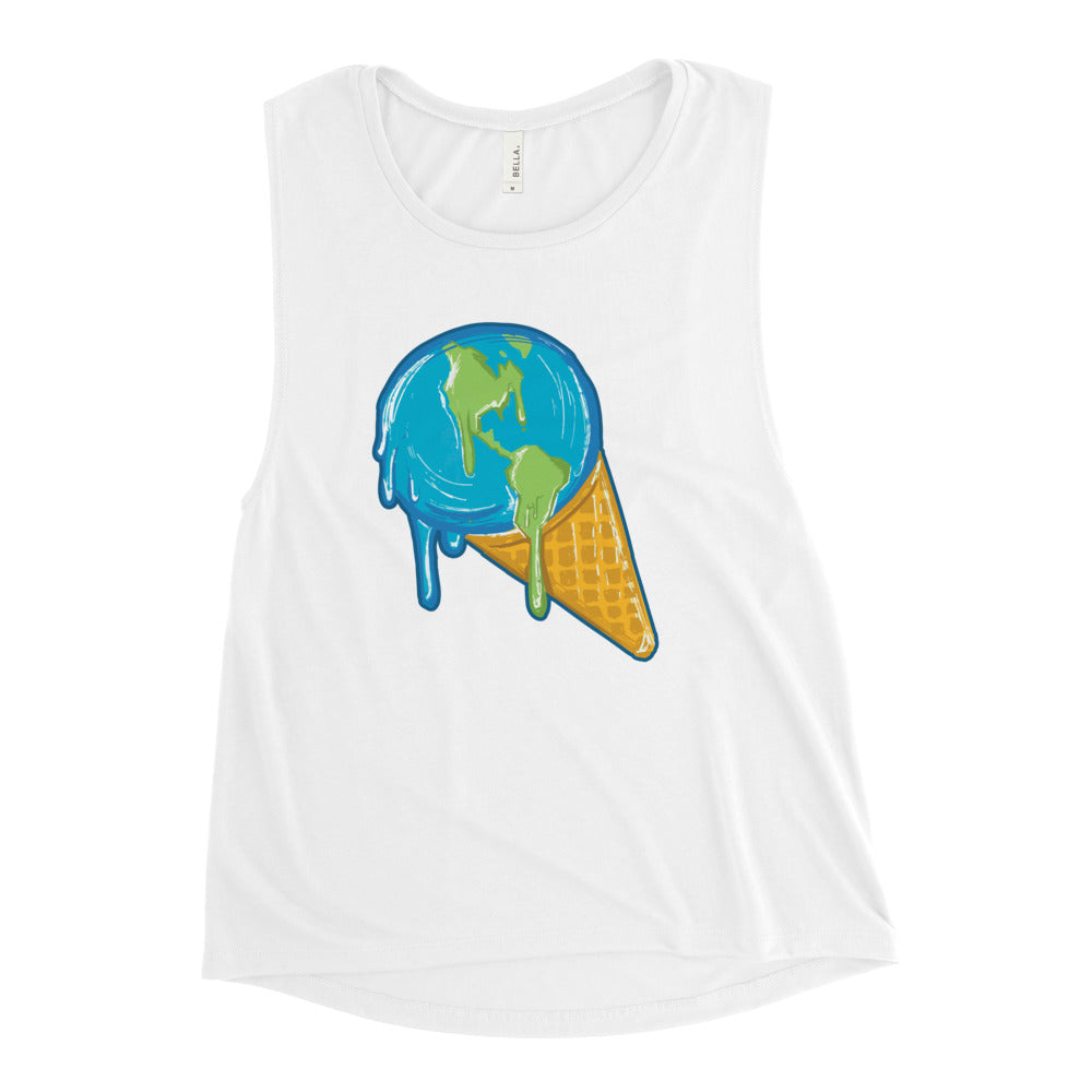 Buy Earth Ice Cream Muscle Tank by Faz