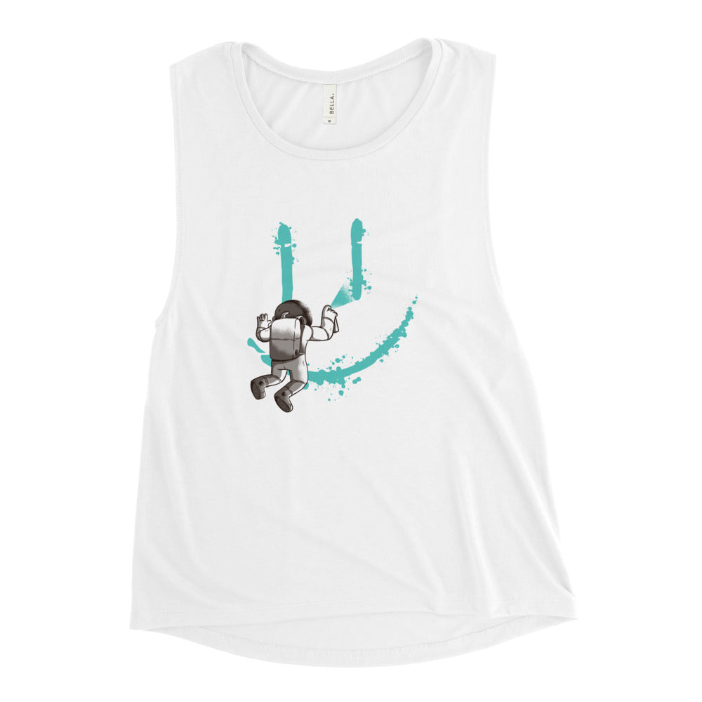 Buy Let me paint a smile Muscle Tank by Faz