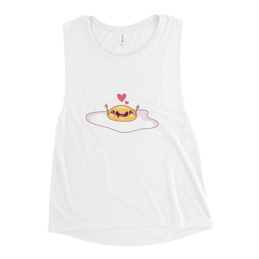 Buy Happy Omelette Muscle Tank by Faz
